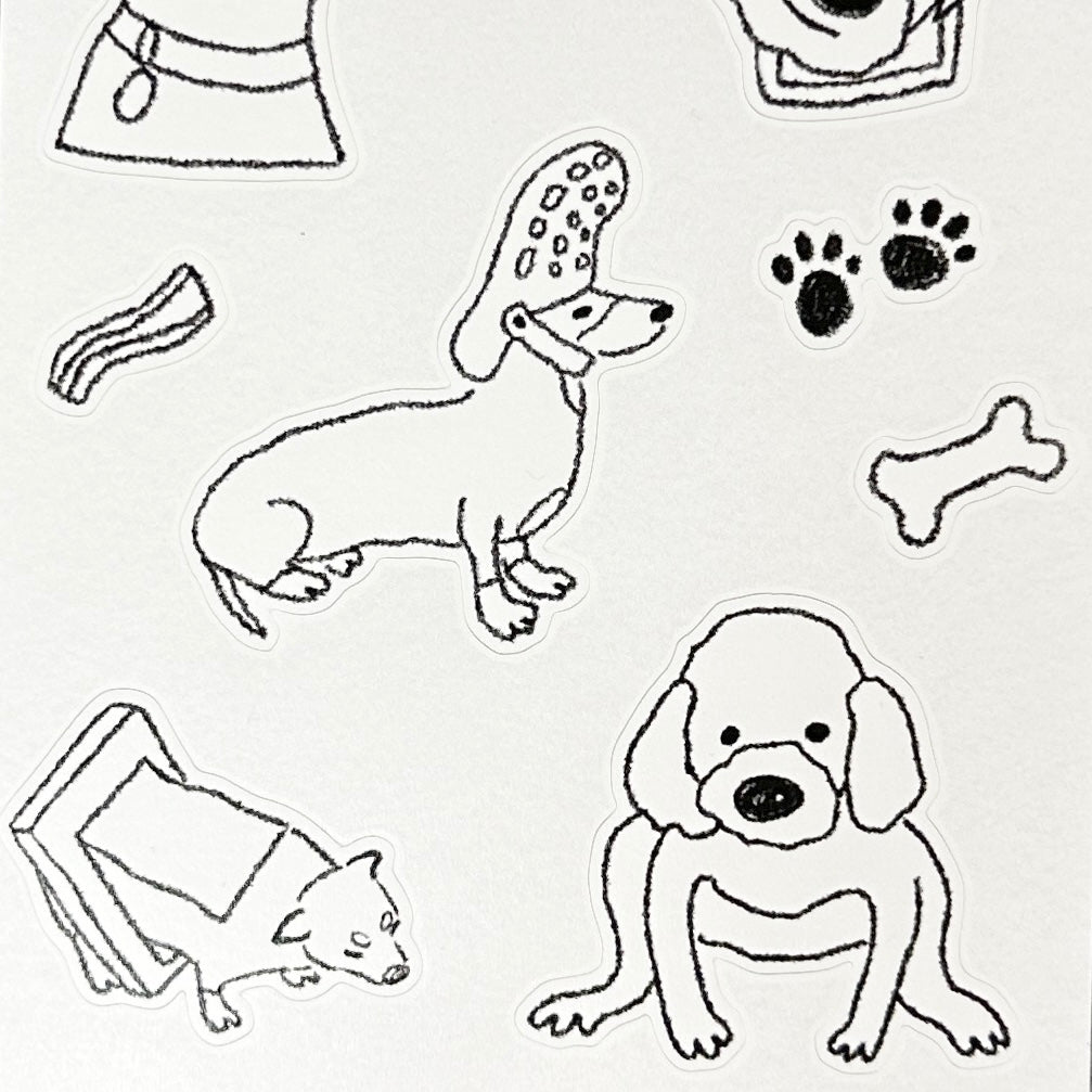 sticker sheet - dog