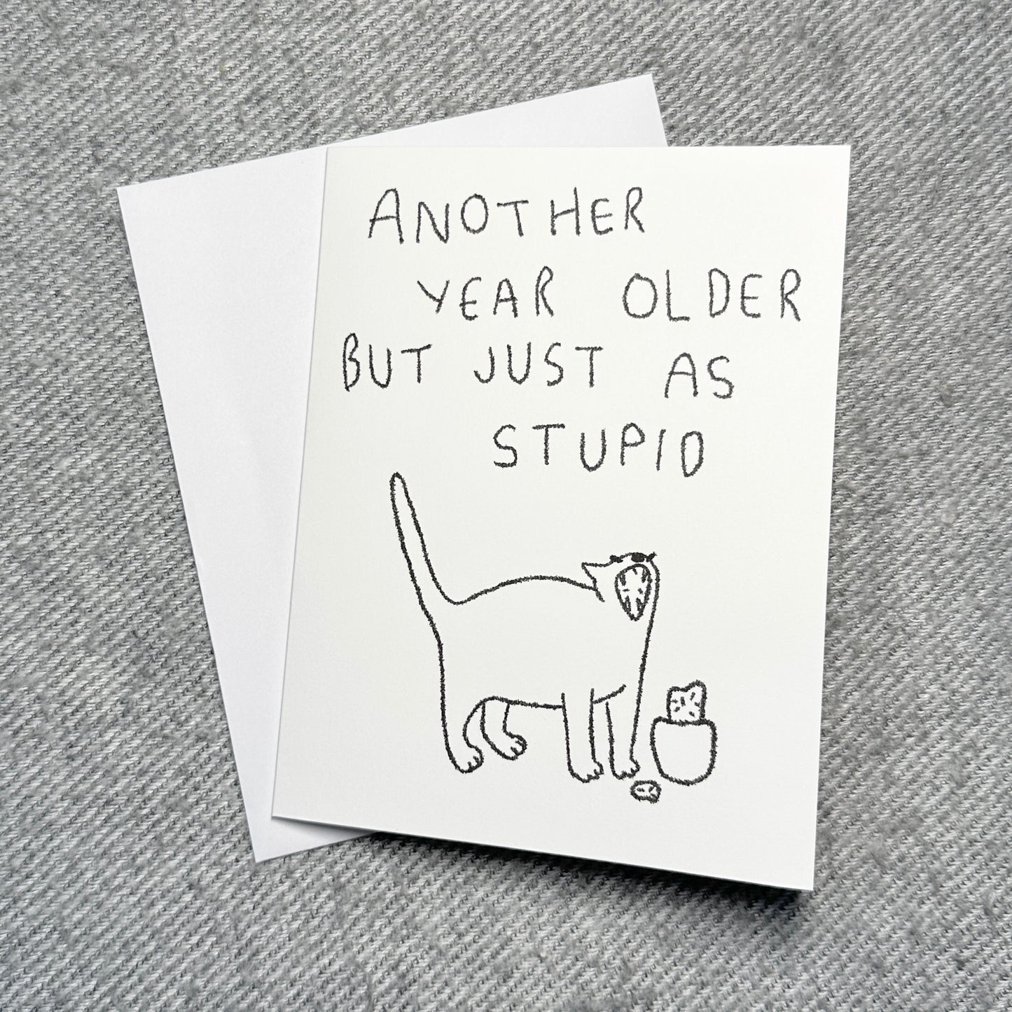 card - happy birthday - cat