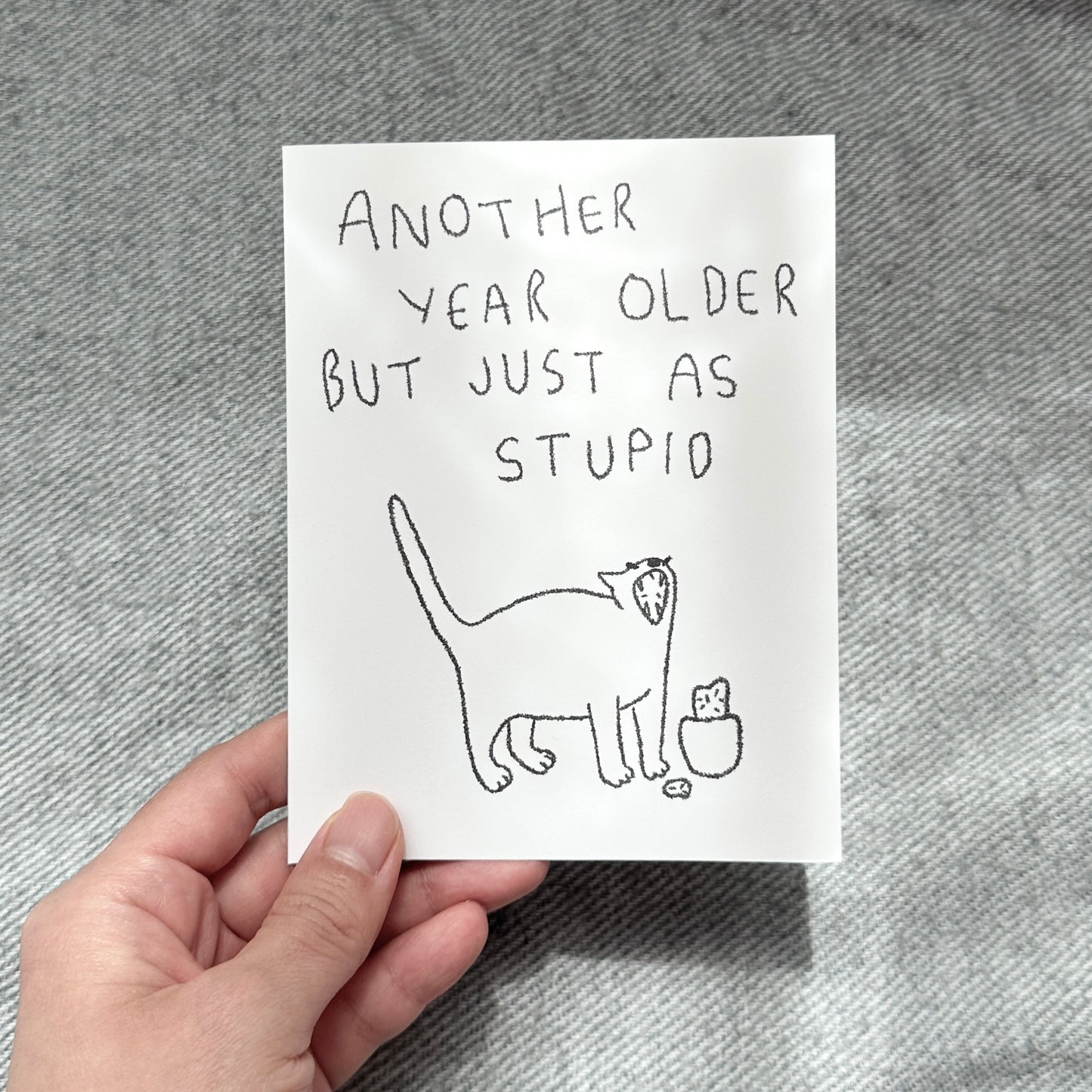 card - happy birthday - cat