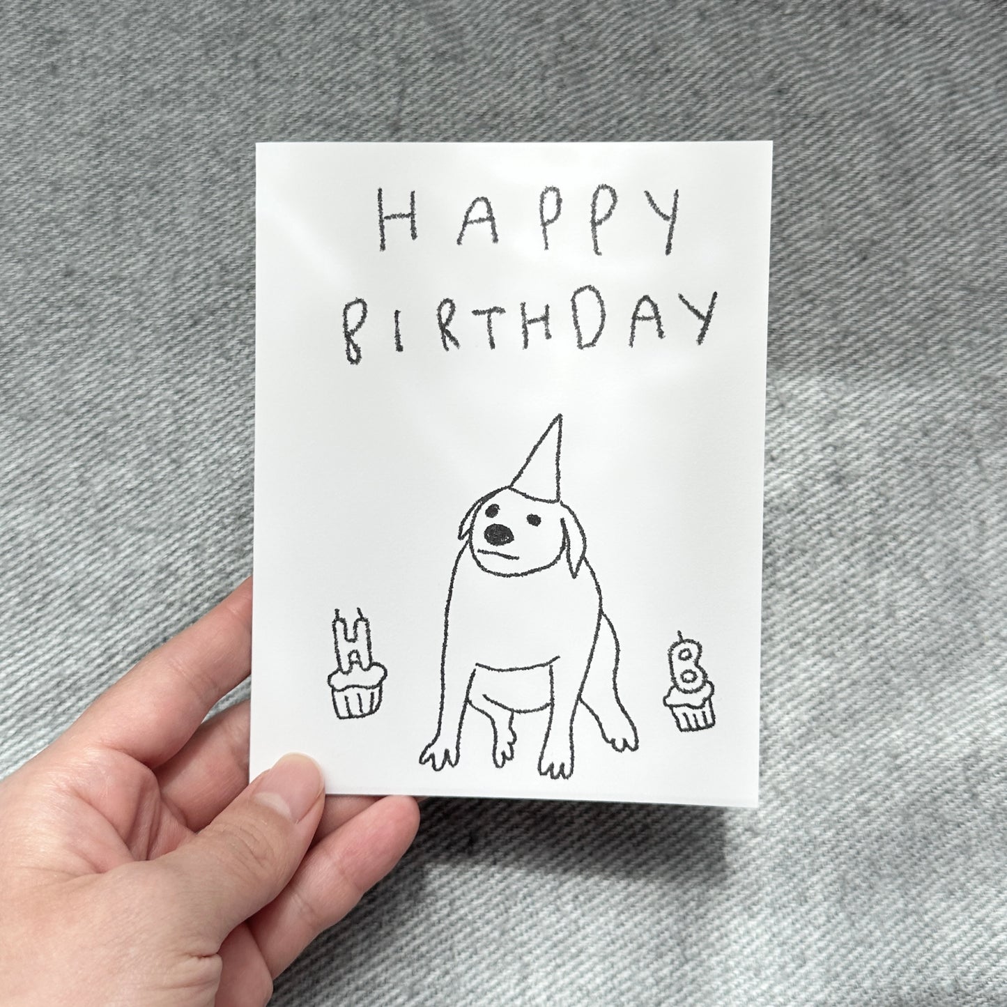 card - happy birthday - dog
