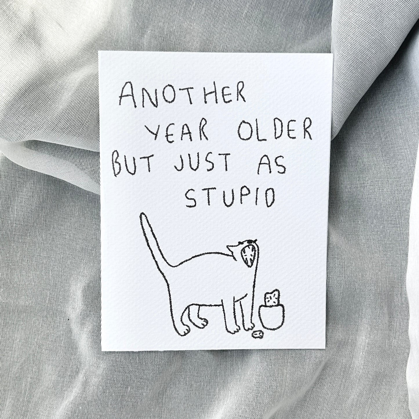 card - happy birthday - cat