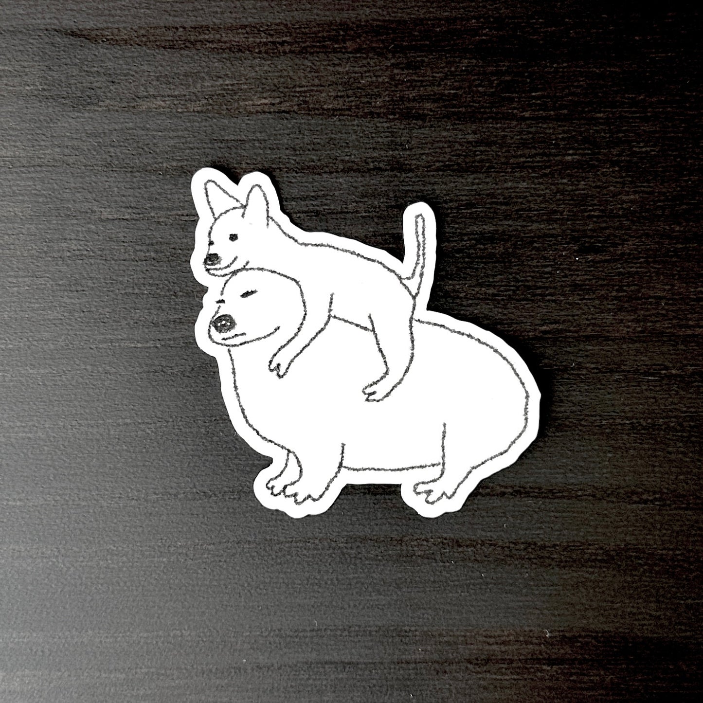 sticker - bff dogs