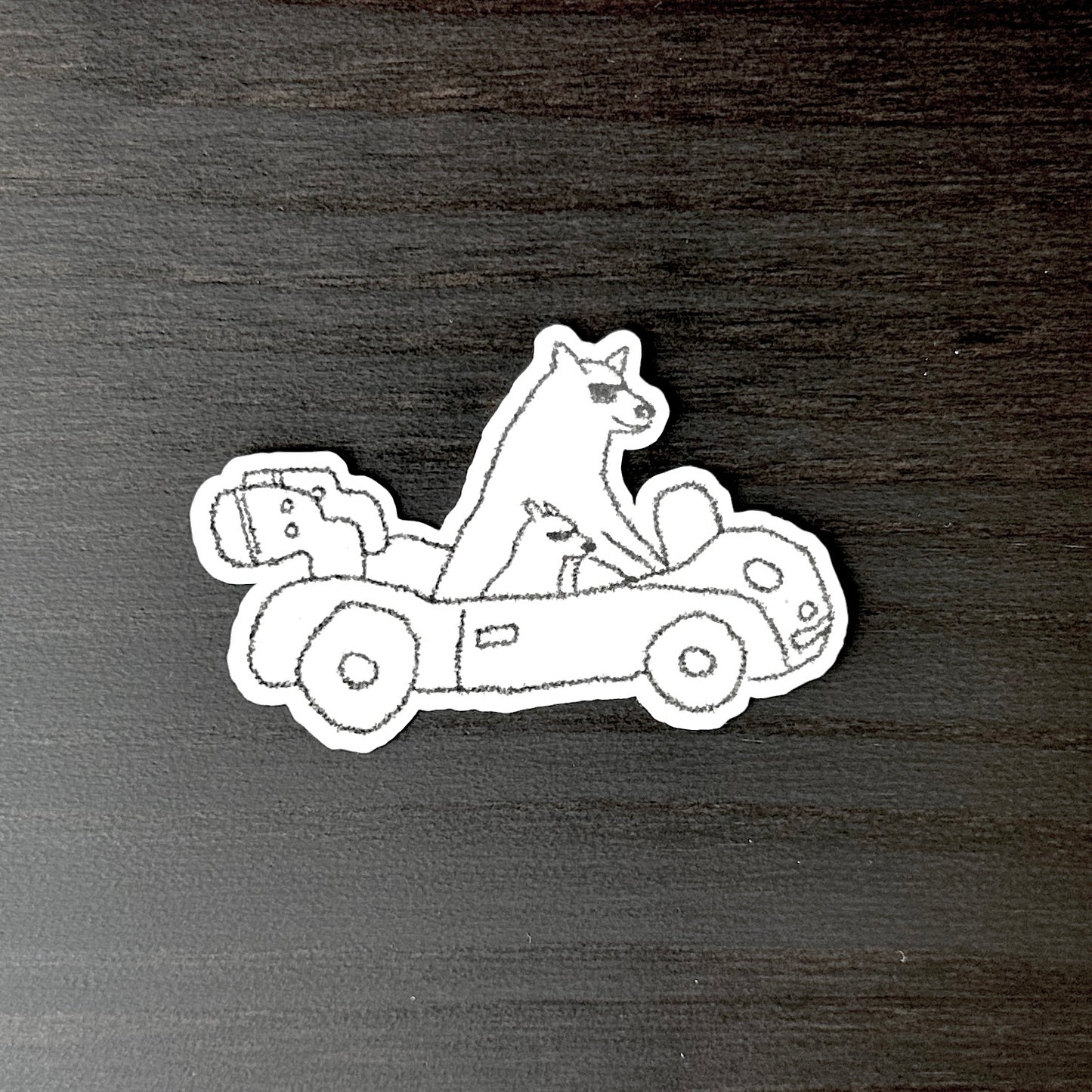 sticker - dogs in car