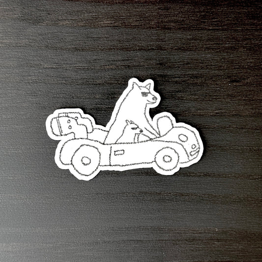 sticker - dogs in car