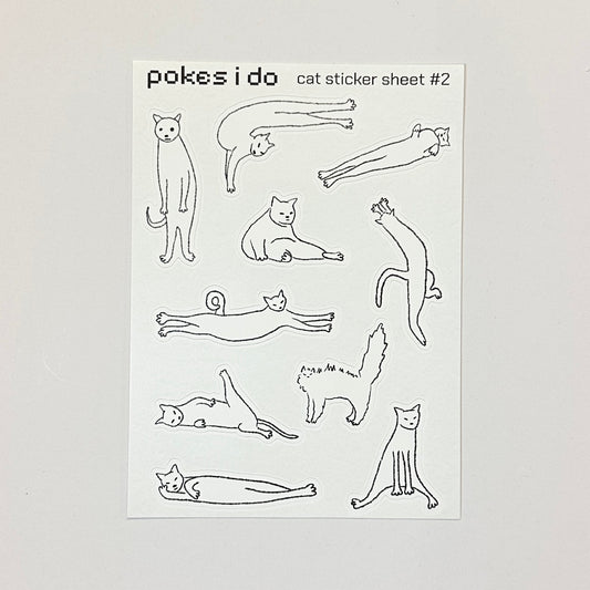 sticker sheet - cat designs