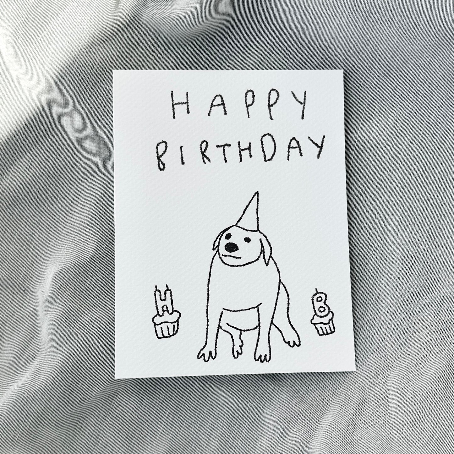 card - happy birthday - dog