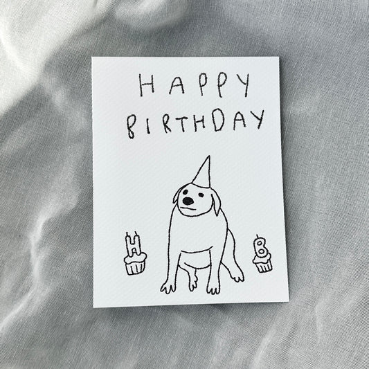 card - happy birthday - dog