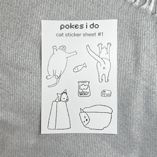 sticker sheet - cat