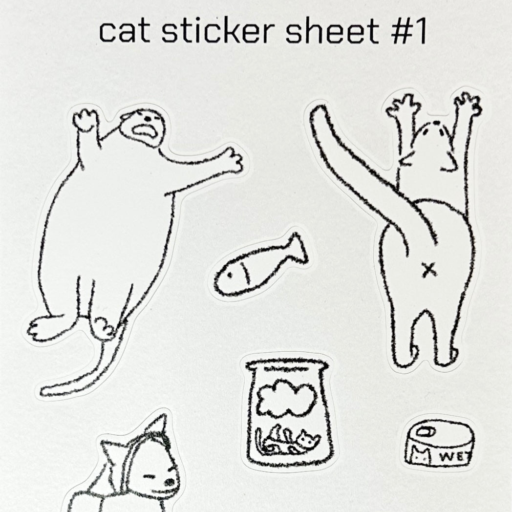 sticker sheet - cat