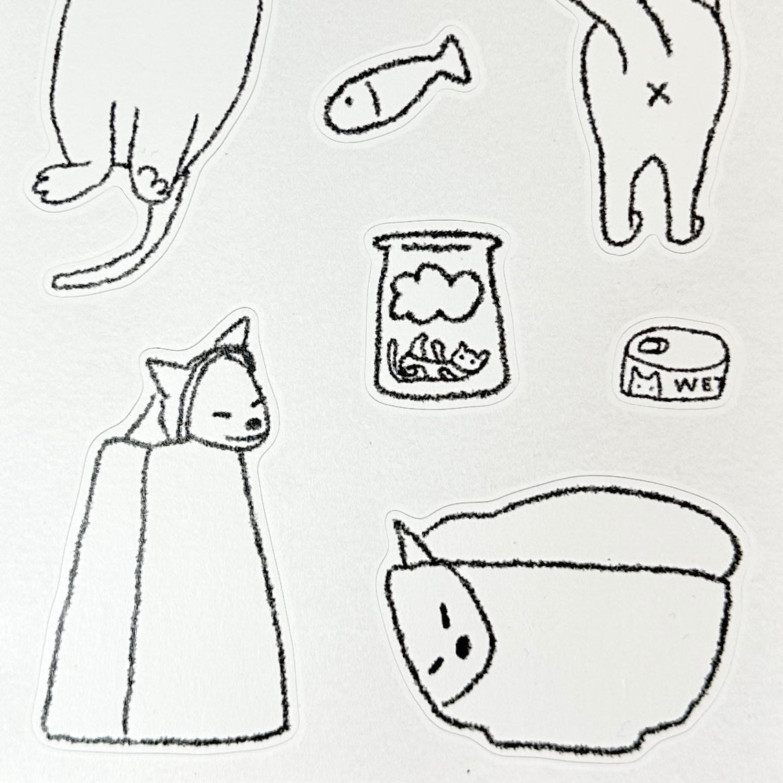 sticker sheet - cat